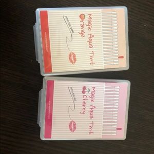 korean swab tint (orange and cherry)